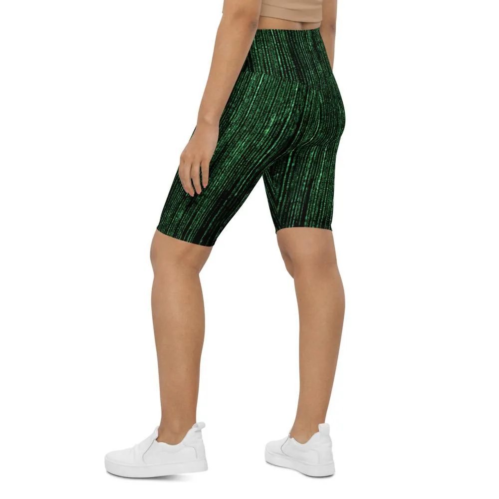Matrix Inspired Bike Shorts