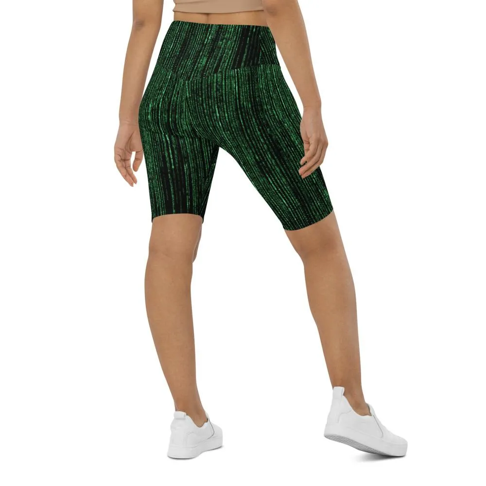 Matrix Inspired Bike Shorts