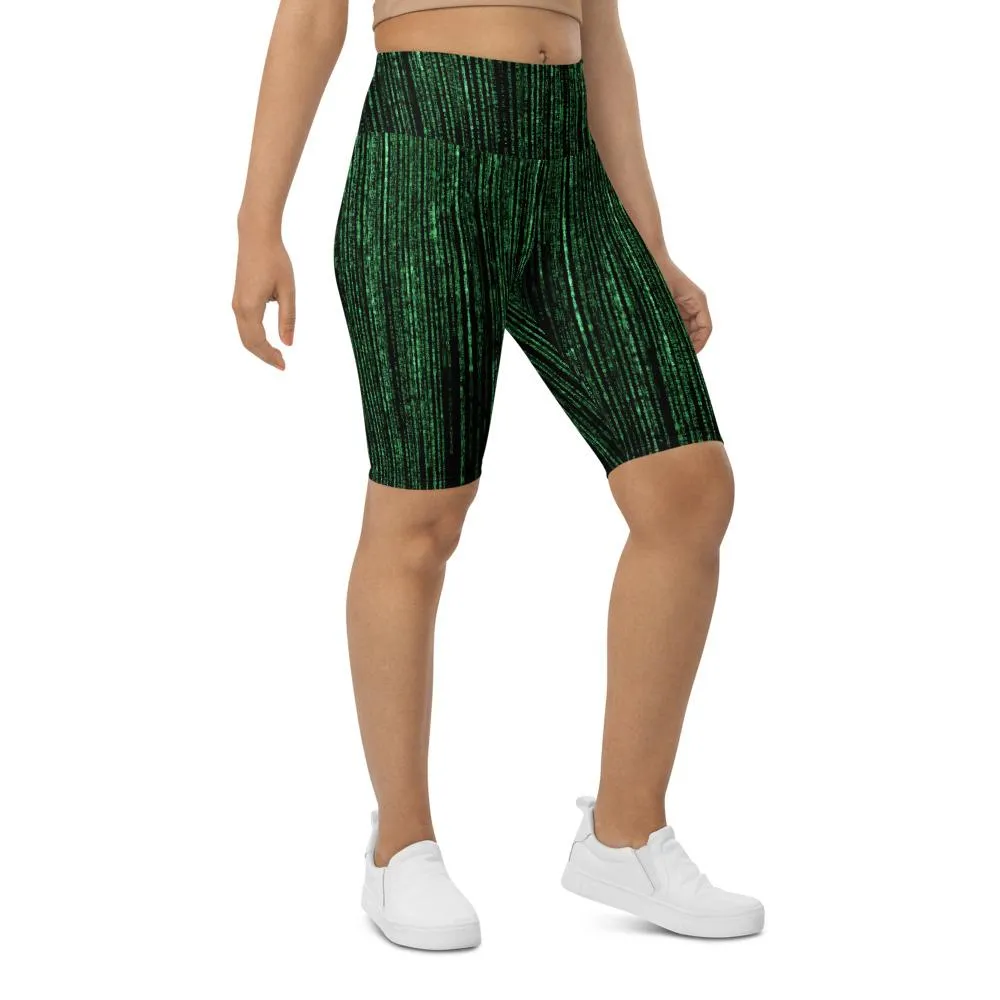 Matrix Inspired Bike Shorts