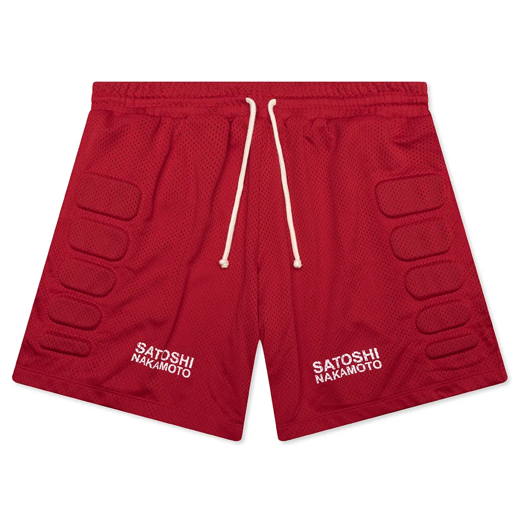 Mesh Moto Short - Red