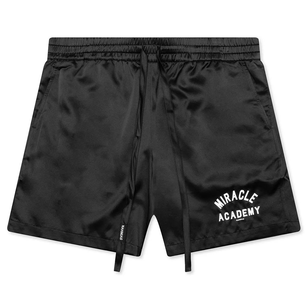 Miracle Academy Silk Shorts - Black