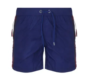 Moncler Logo Patch Drawstring Boxer Swim Shorts
