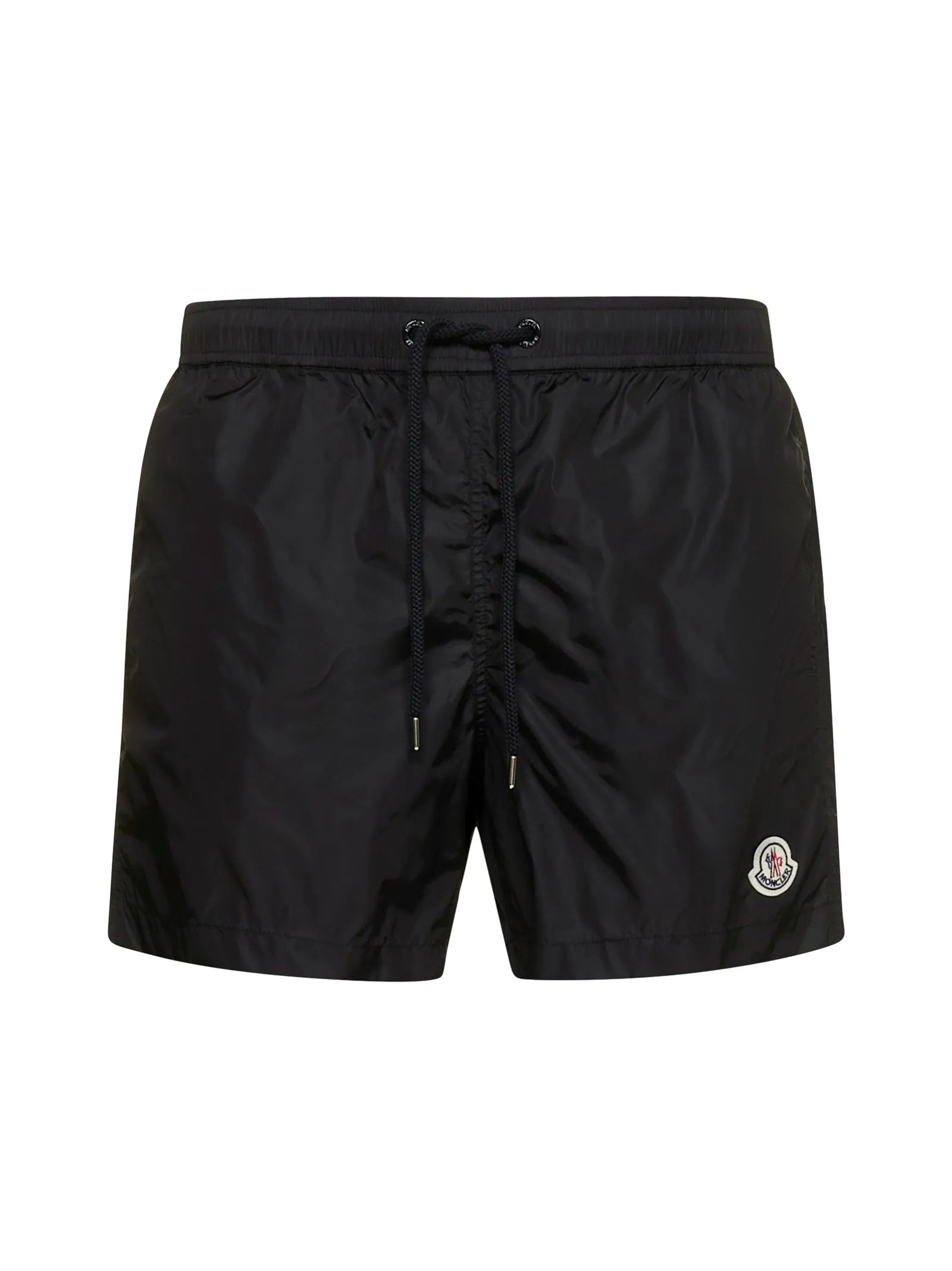 Moncler Logo Patch Drawstring Swim Shorts