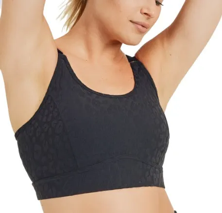 Mono B Leopard Jacquard TACTEL® Sports Bra AT8031