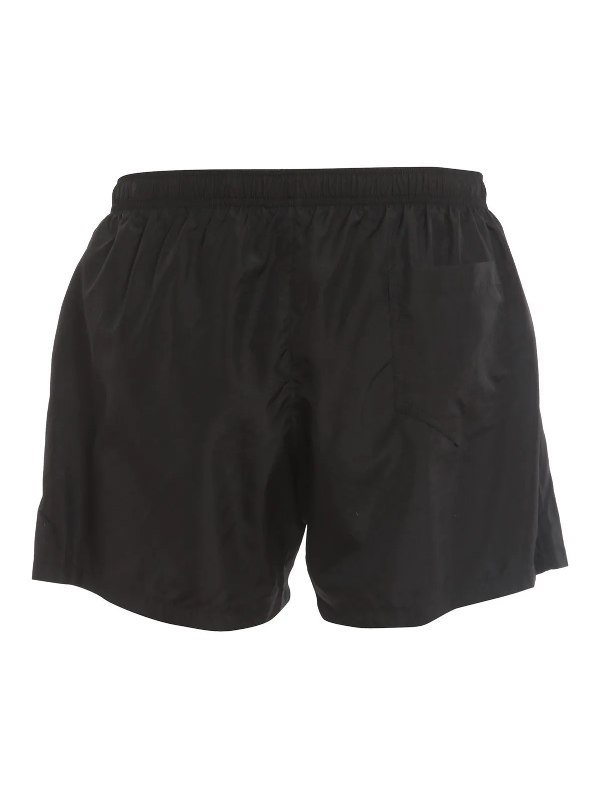 Moschino Logo Plaque Drawstring Swim Shorts