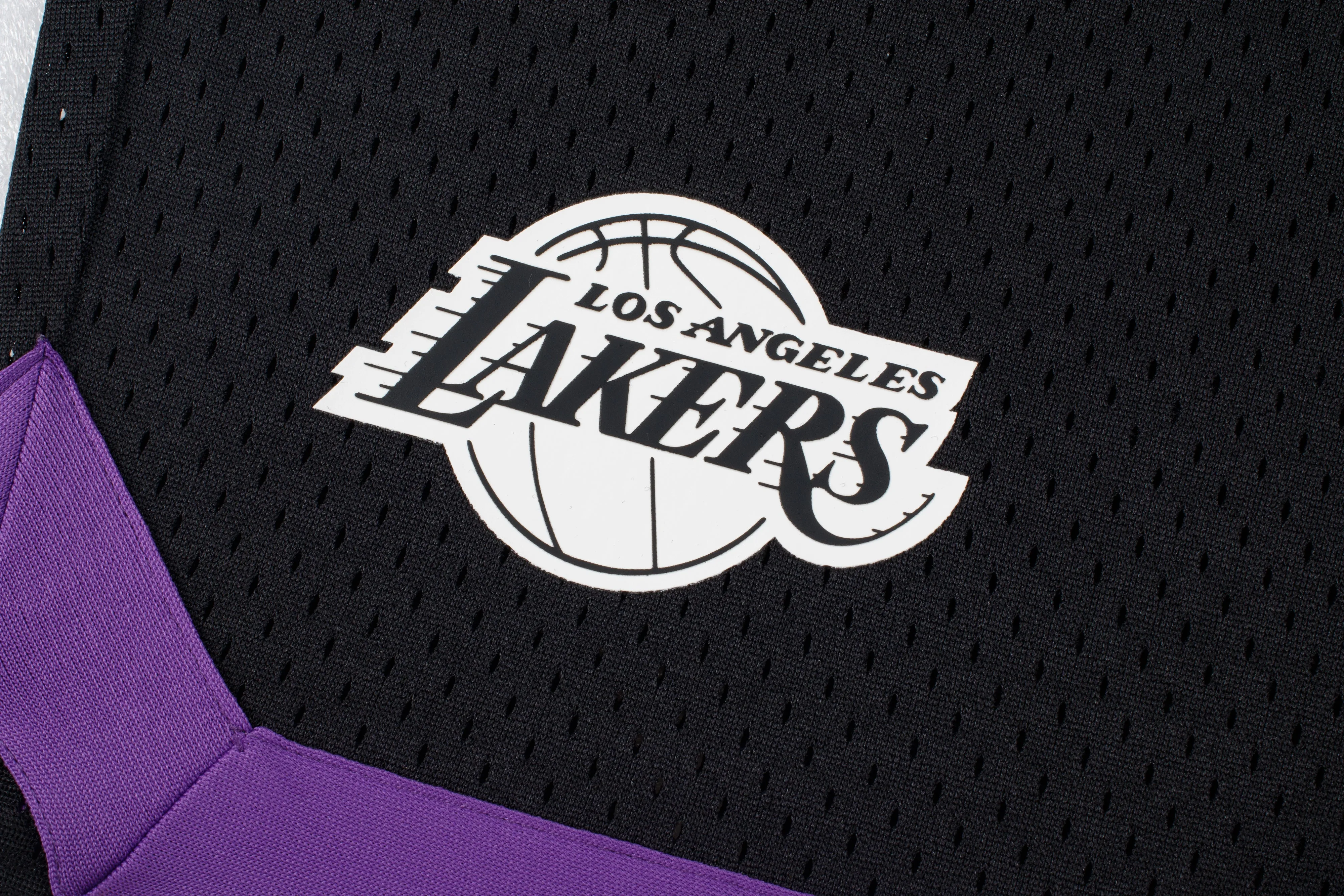 NBA Front Arch Print Regular Fit Mesh Short - Los Angeles Lakers
