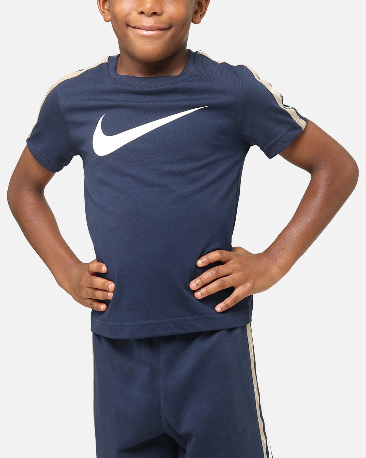 Nike Kids' Sportswear Club Poly T-Shirt And Short Set Midnight Navy
