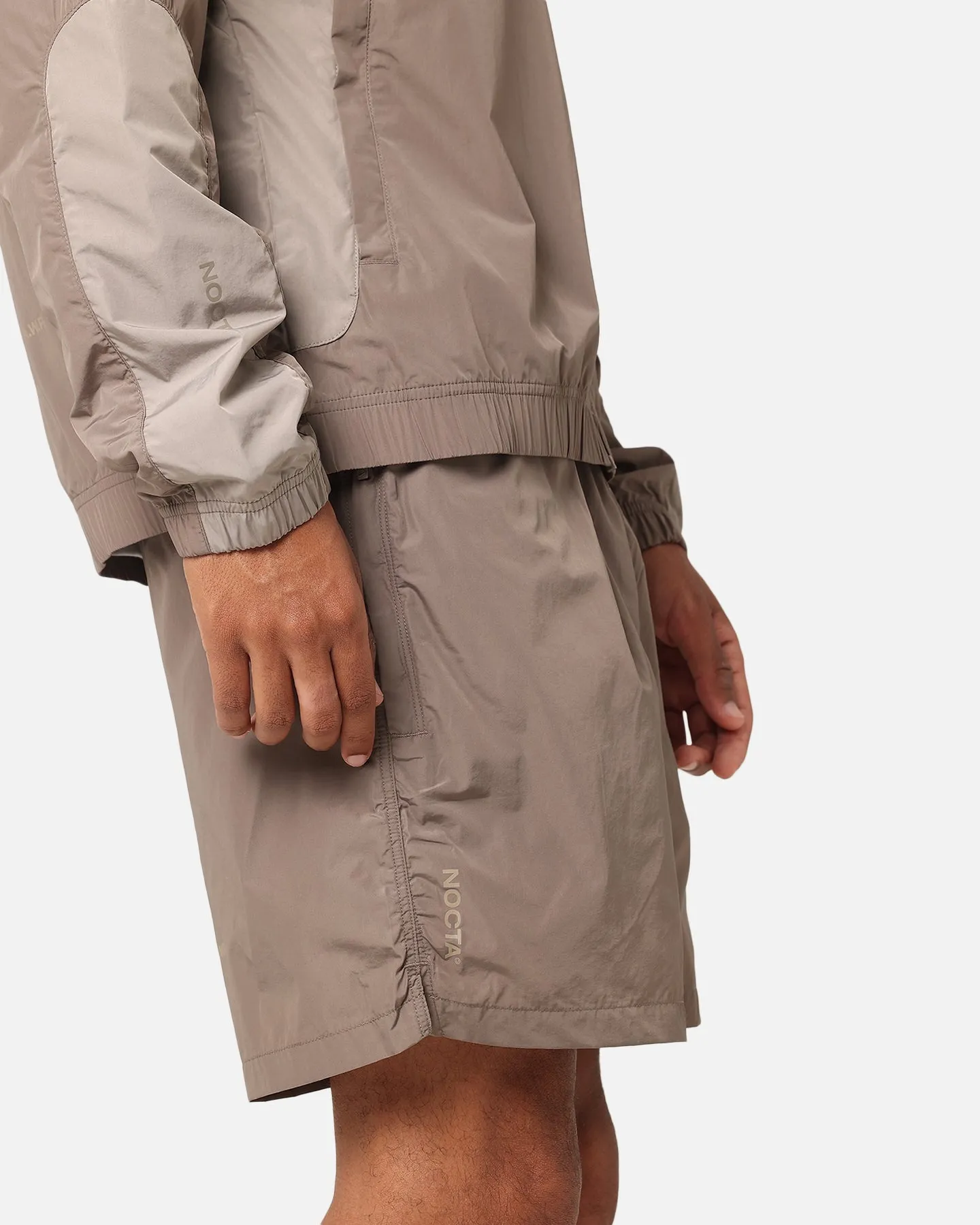 Nike Nocta Cardinal Nylon Shorts Olive Grey