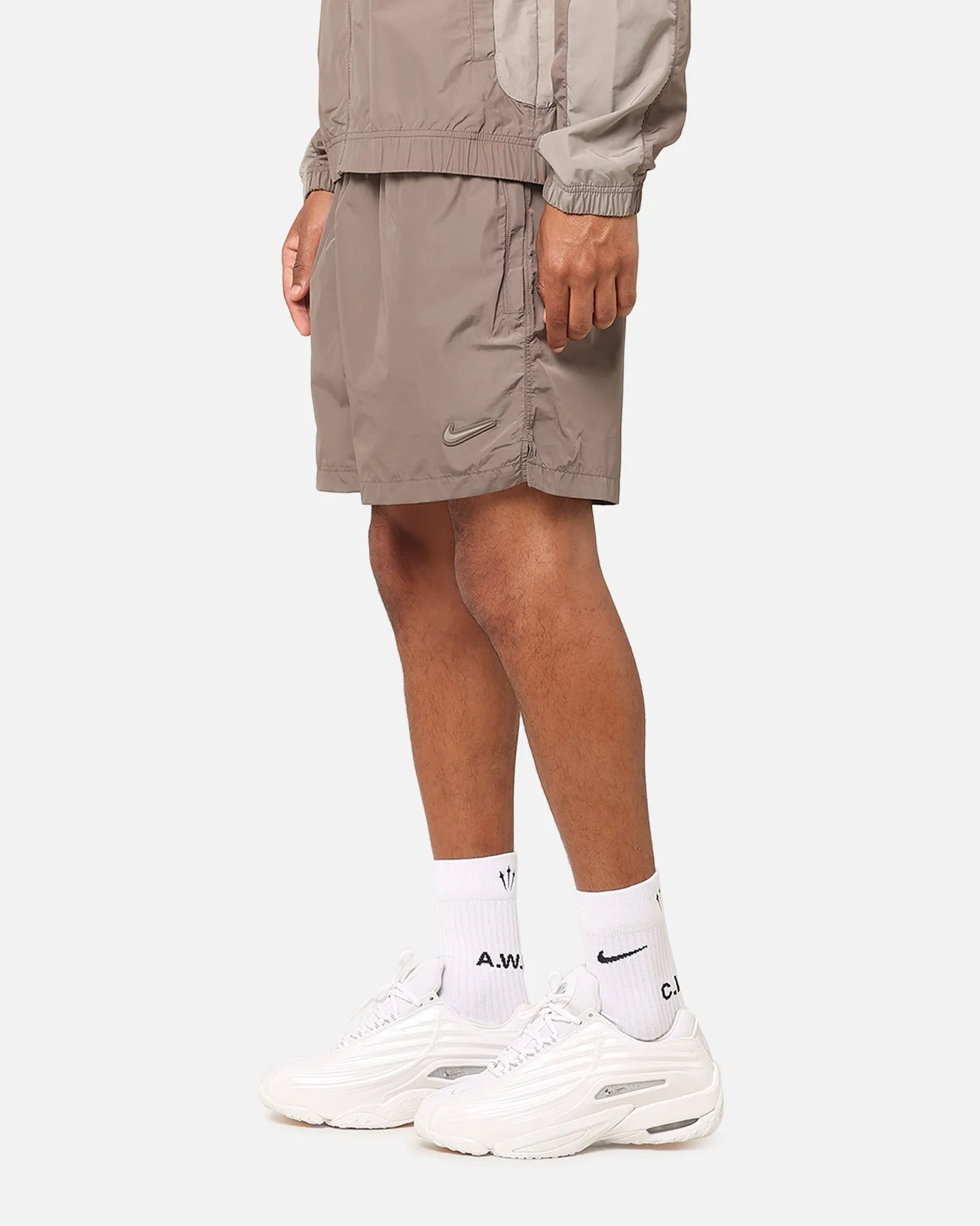 Nike Nocta Cardinal Nylon Shorts Olive Grey