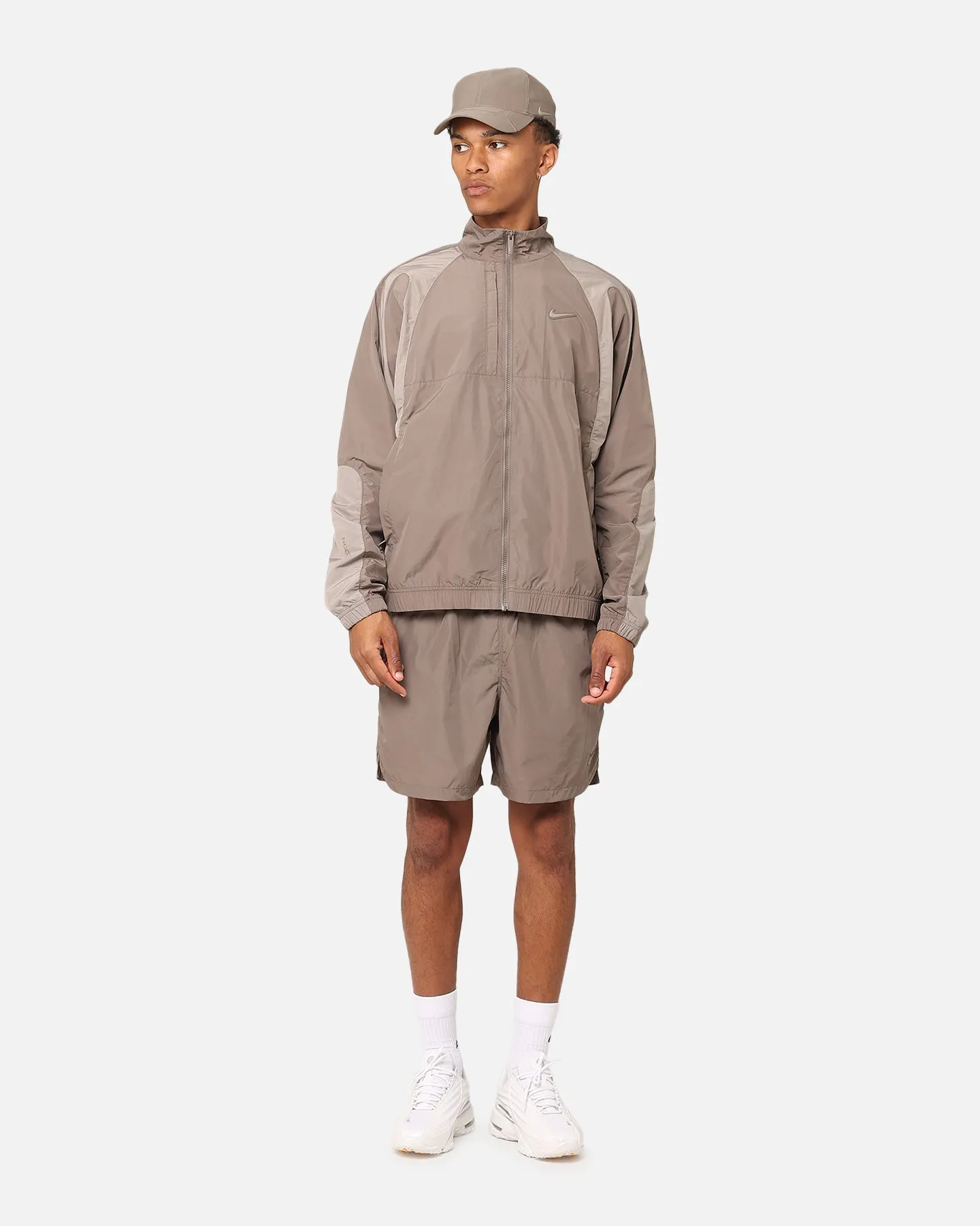 Nike Nocta Cardinal Nylon Shorts Olive Grey
