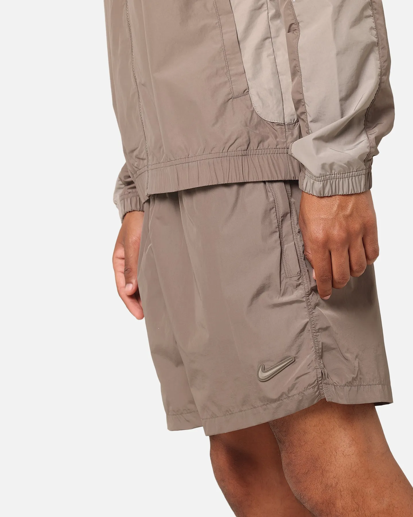 Nike Nocta Cardinal Nylon Shorts Olive Grey