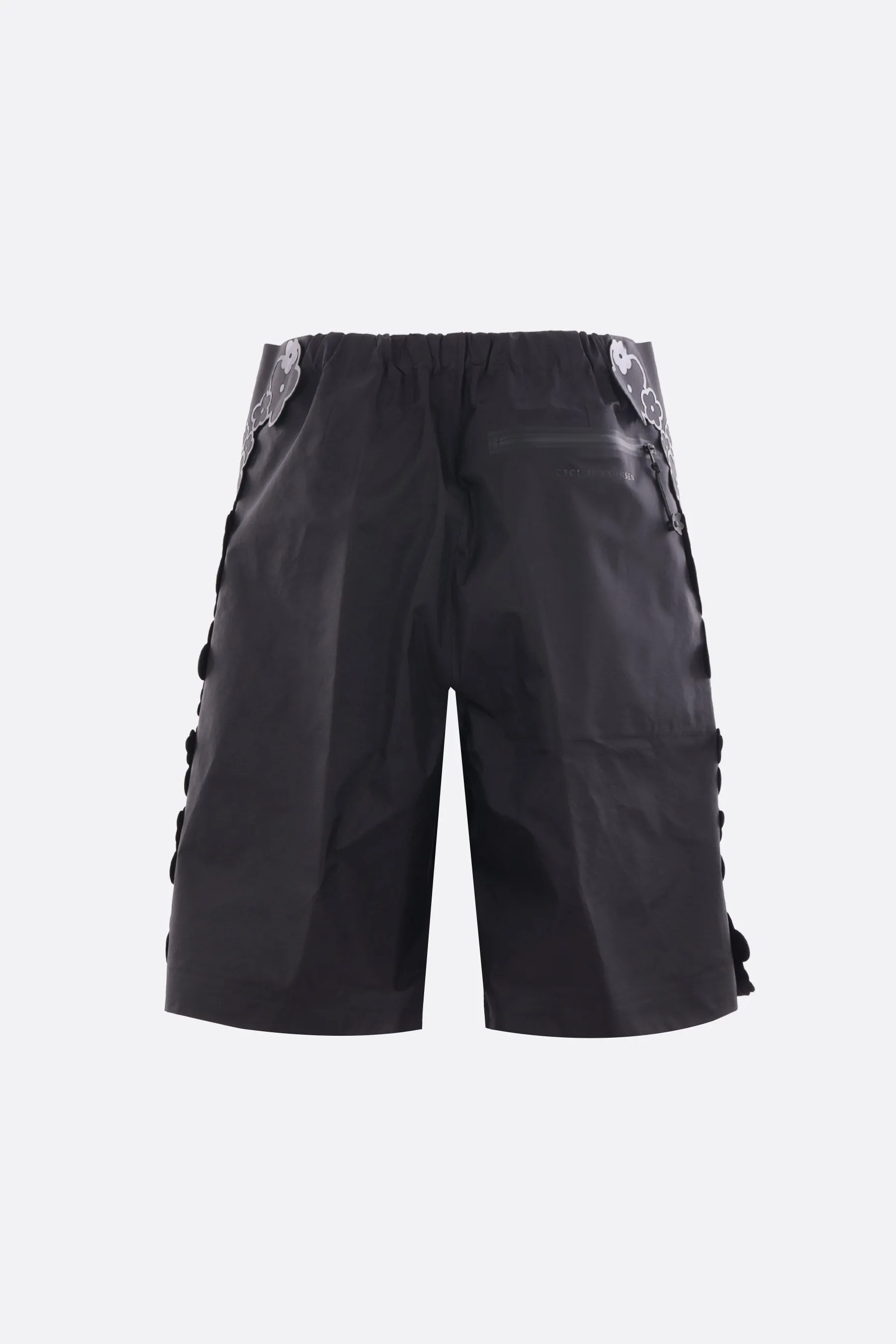 nylon shorts with floral print