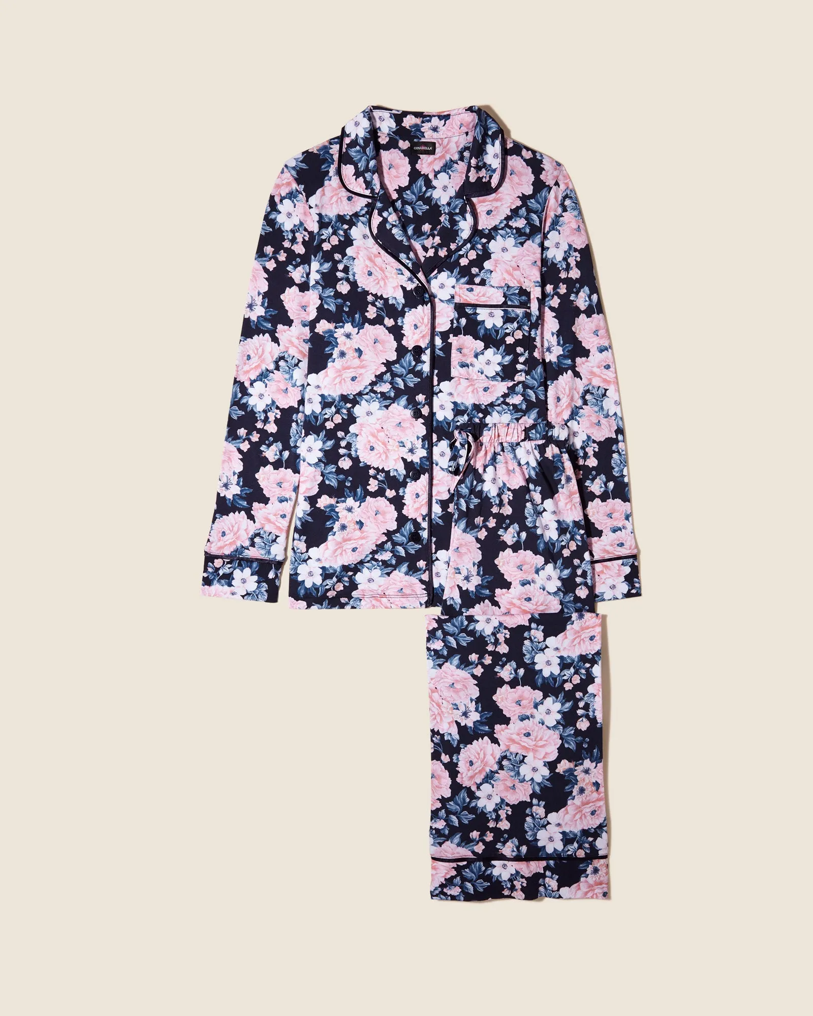 Petite Bedrucktes Langärmeliges Oberteil & Hose Pyjama-Set