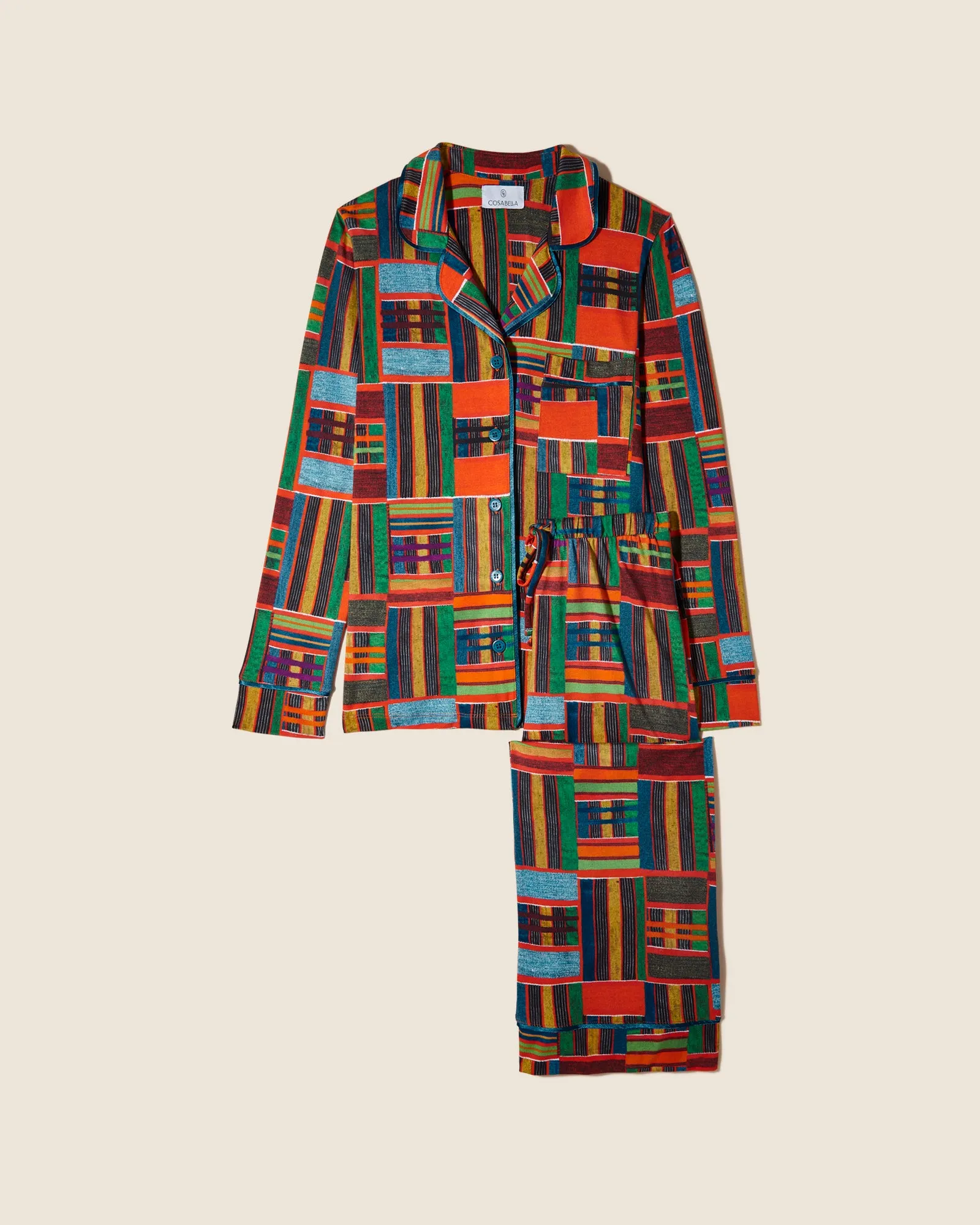Petite Langarm Top & Hose Pyjama-Set