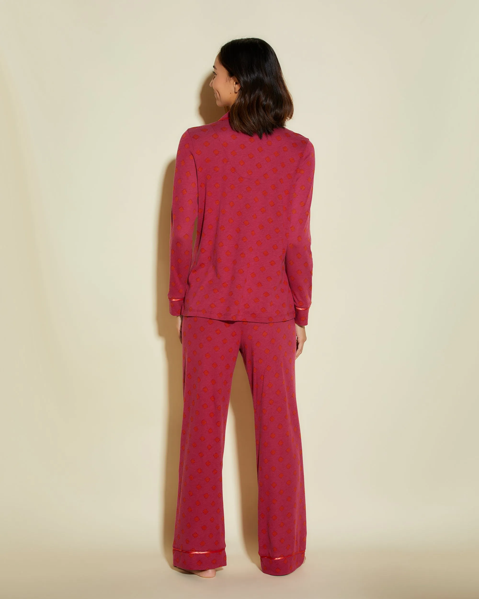 Petite Long Sleeve Top & Pant Pajama Set