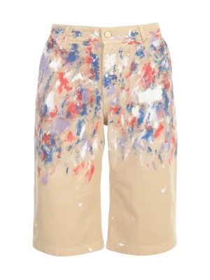 Philosophy Di Lorenzo Serafini Paint Printed Shorts