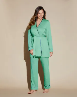 Pigiama Curvy 3 Pezzi Con Vestaglia