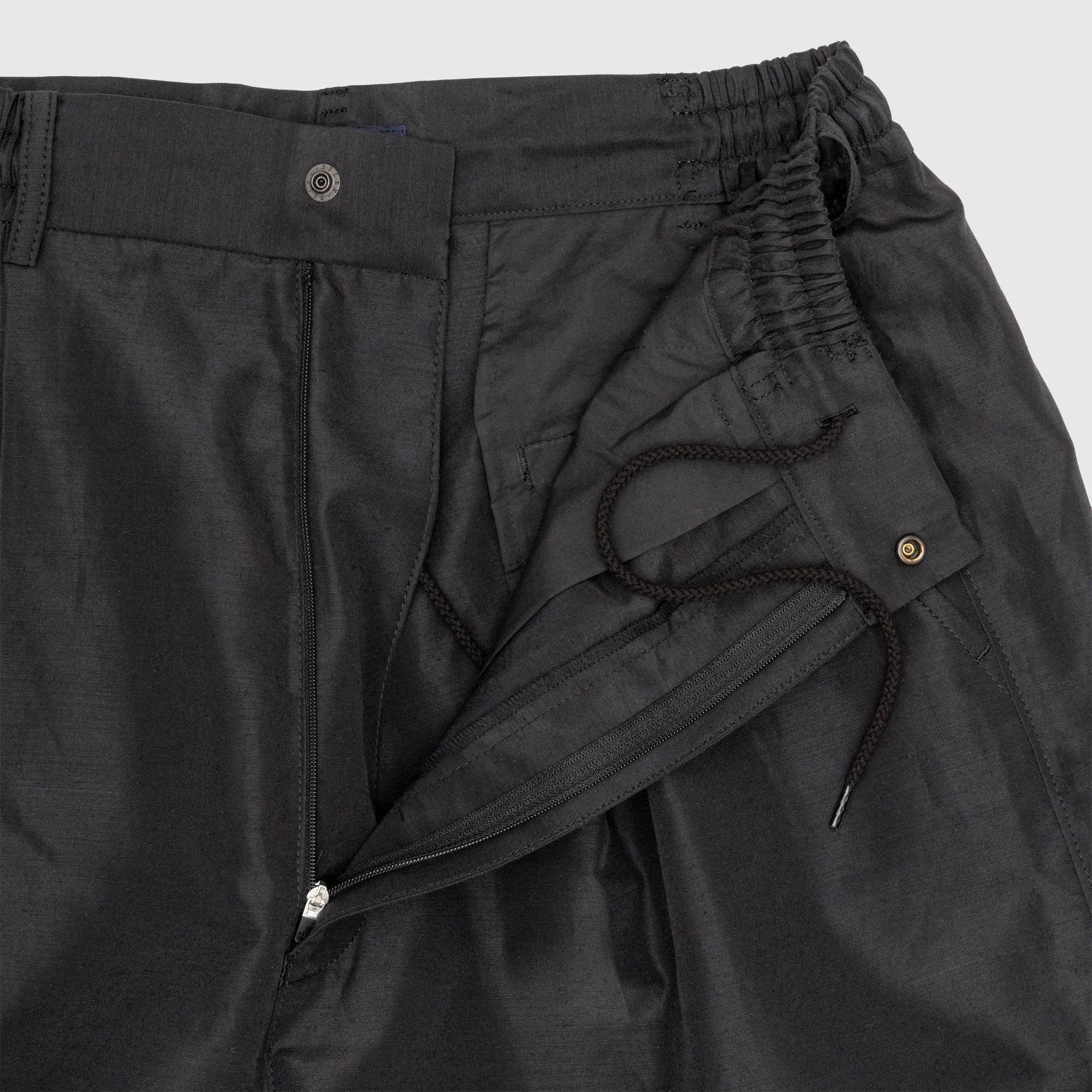 POLYESTER LINEN SHORTS