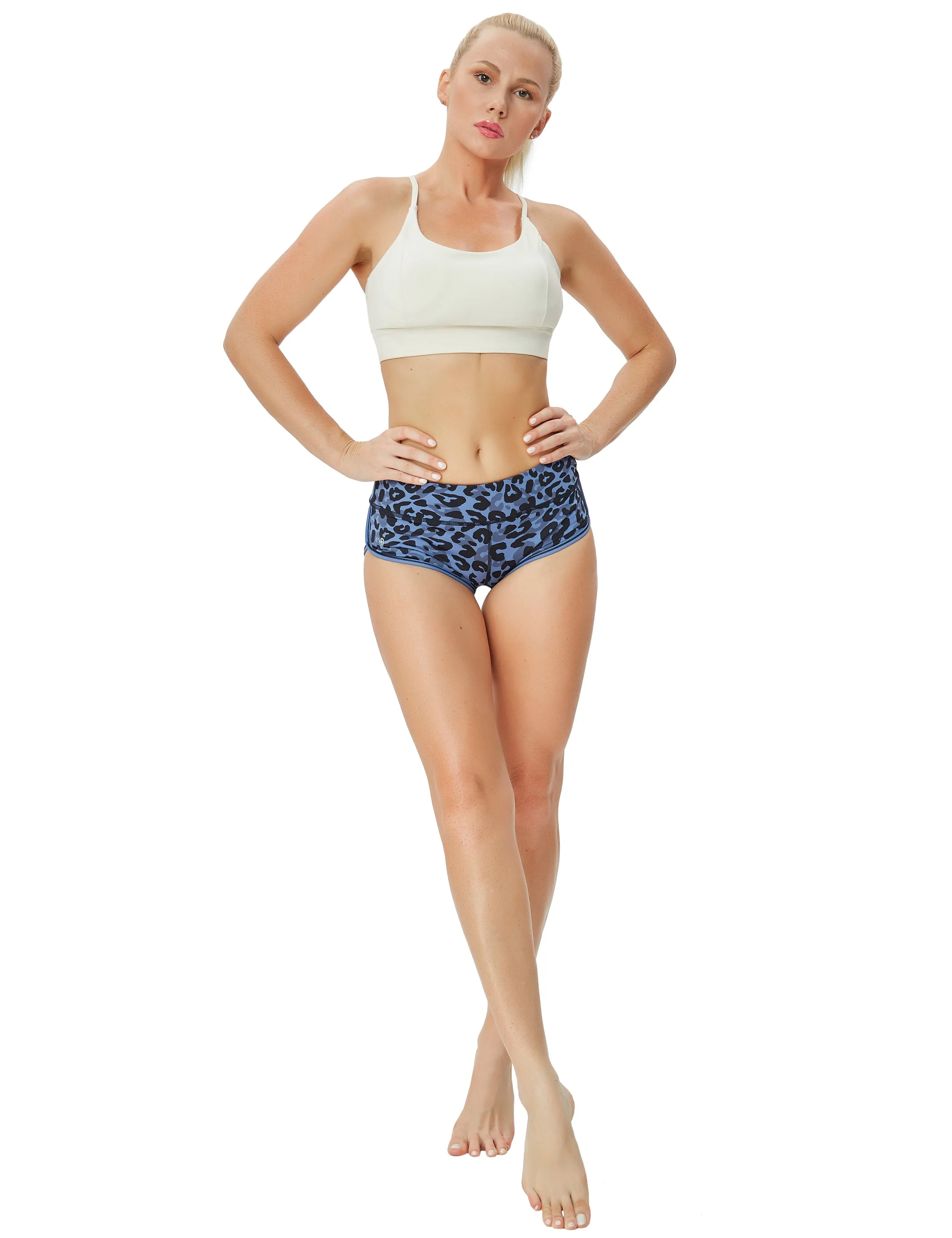 Printed Booty Golf Shorts navy_leopard_Golf