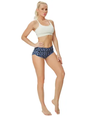 Printed Booty Tall Size Shorts navy_leopard_Tall Size