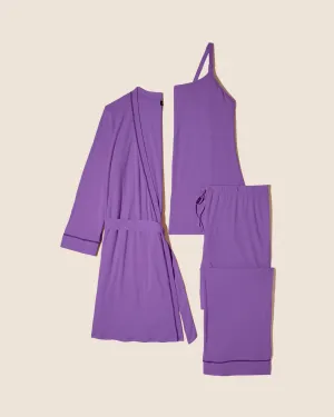 Pyjama D'Allaitement 3 Pièces Avec Peignoir
