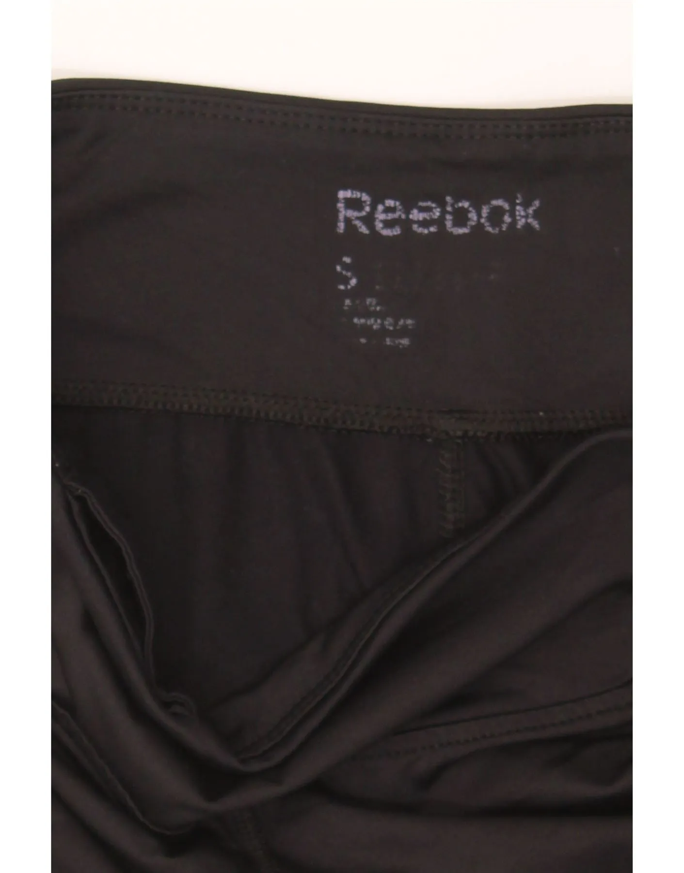 REEBOK Womens Capri Leggings UK 8 Small  Black