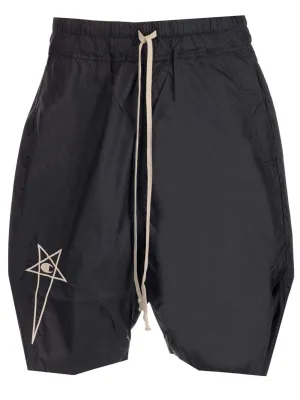 Rick Owens X Champion Embroidered Drawstring Shorts