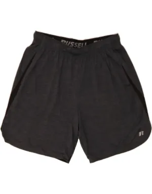 RUSSELL ATHLETIC Mens Sport Shorts Large  Grey Polyester