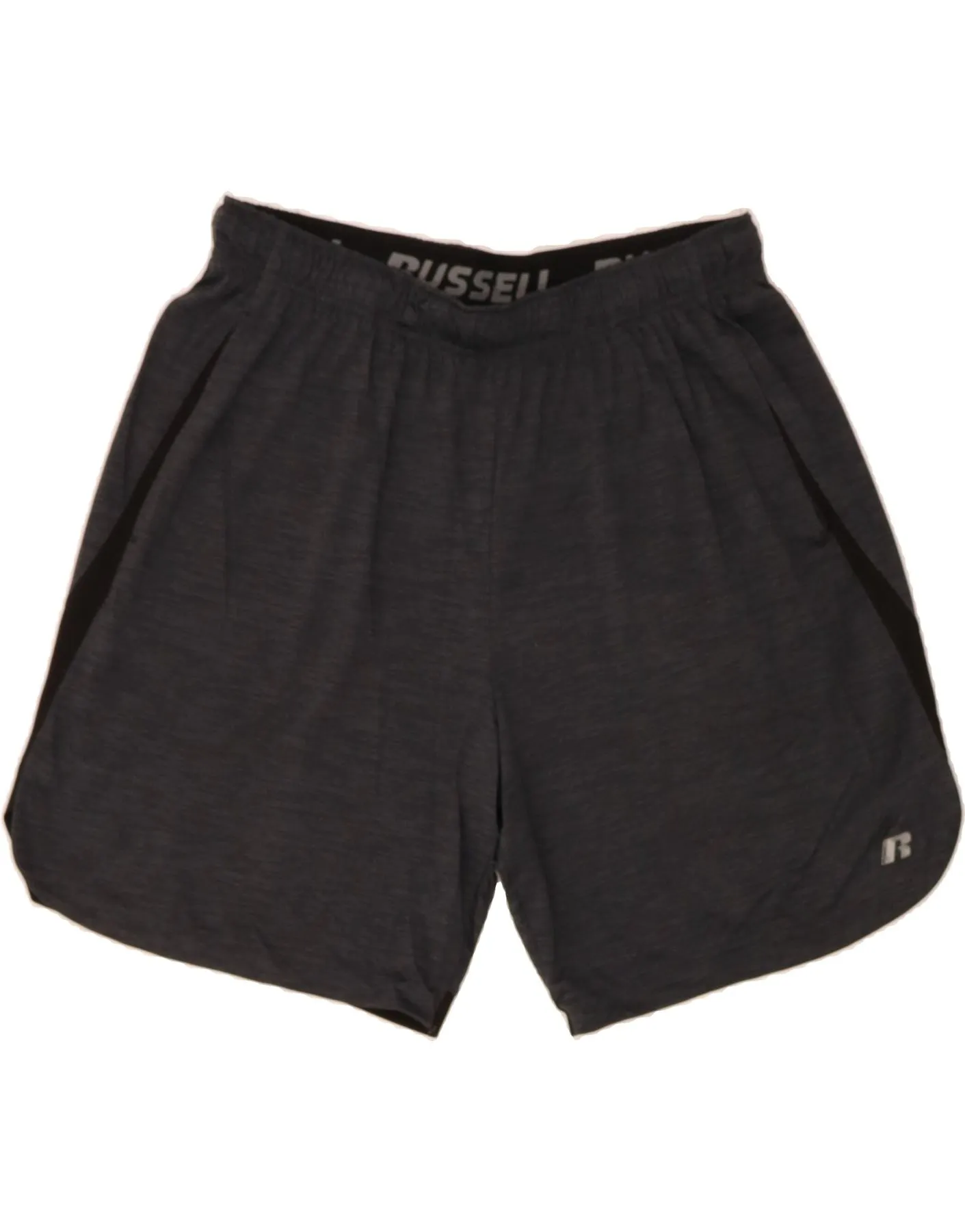 RUSSELL ATHLETIC Mens Sport Shorts Large  Grey Polyester