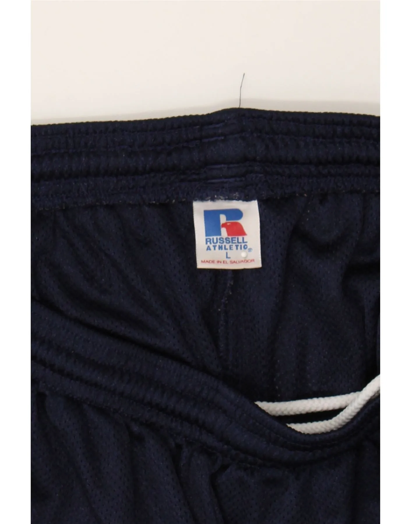 RUSSELL ATHLETIC Womens Sport Shorts UK 14 Large Navy Blue Polyester