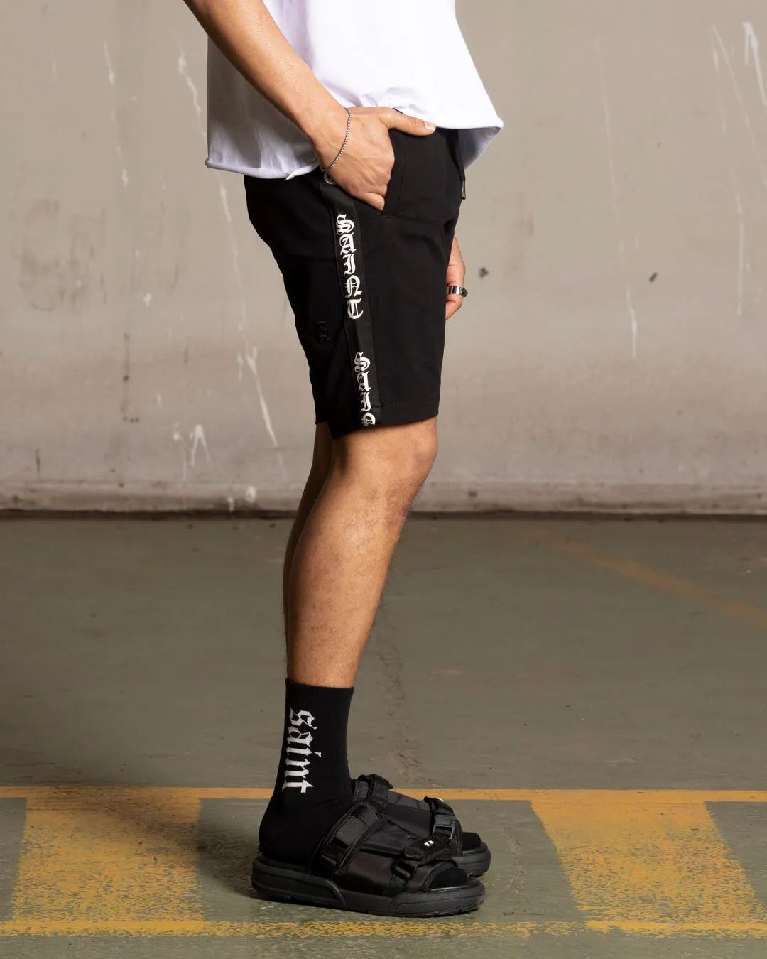 Saint Morta Fallen Walk Shorts Black