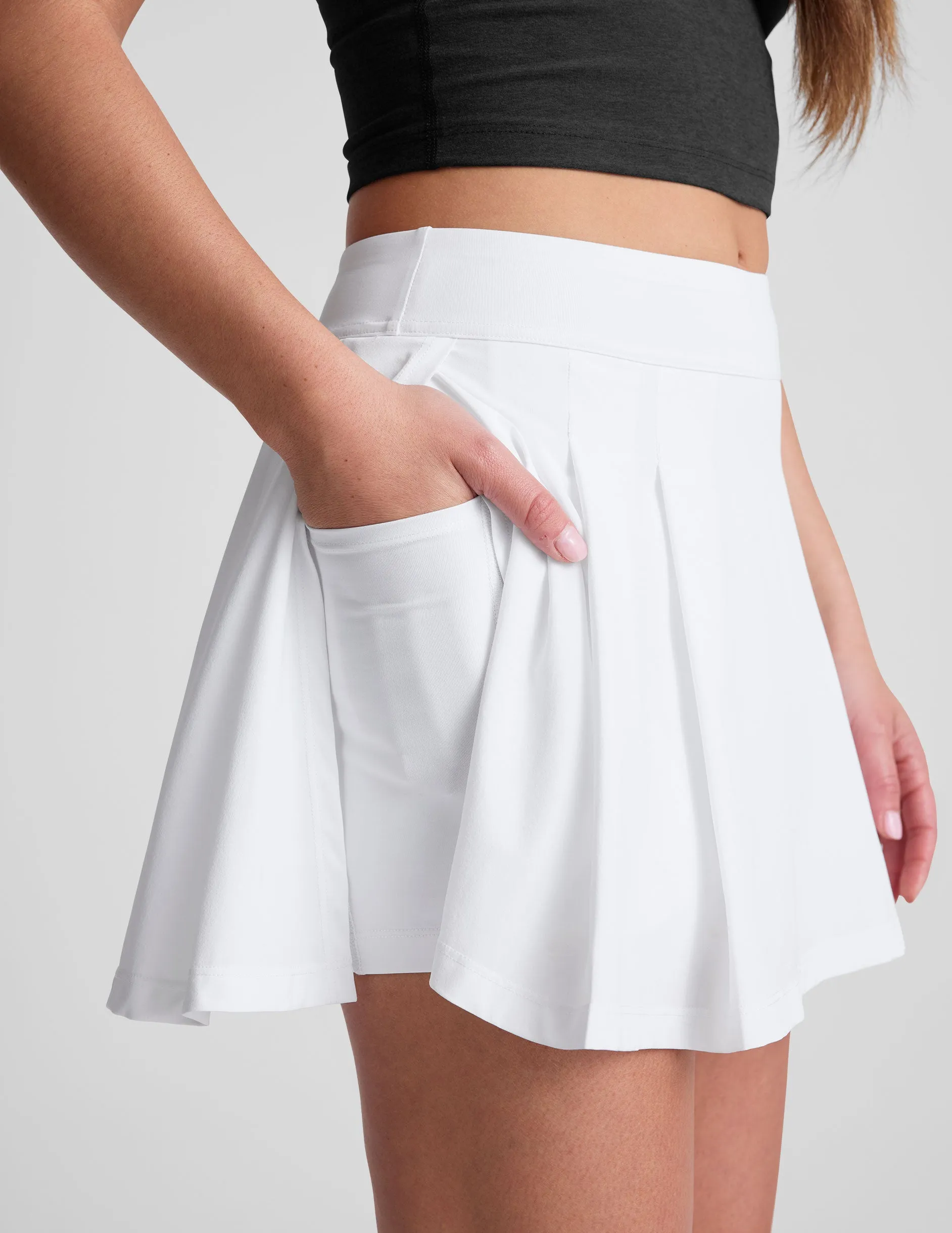 Score Pleated Skirt