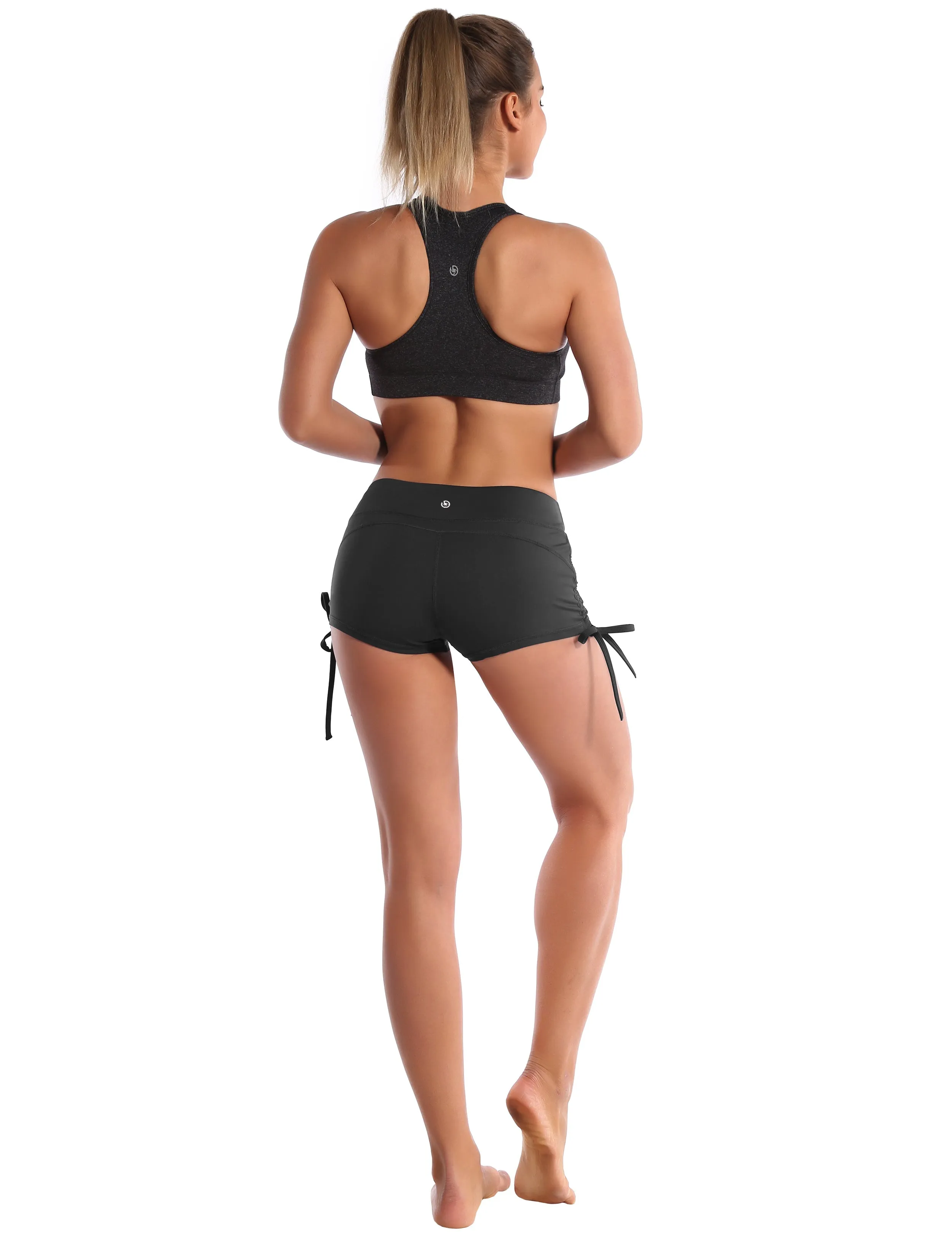Side Drawstring Hot Shorts shadowcharcoal_Tall Size