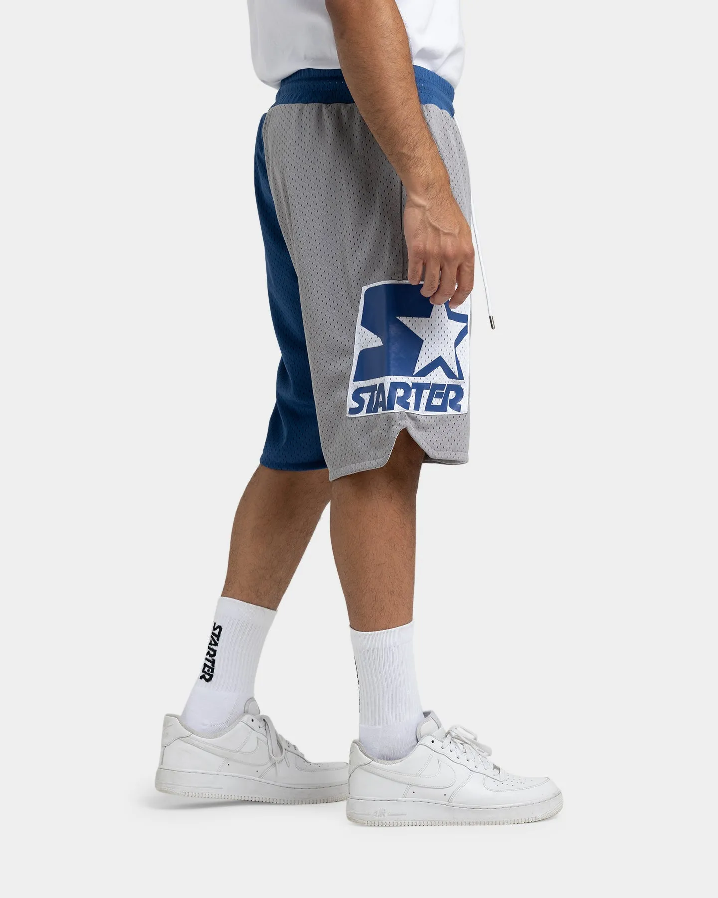 Starter Slider Mesh Shorts Blue/Grey