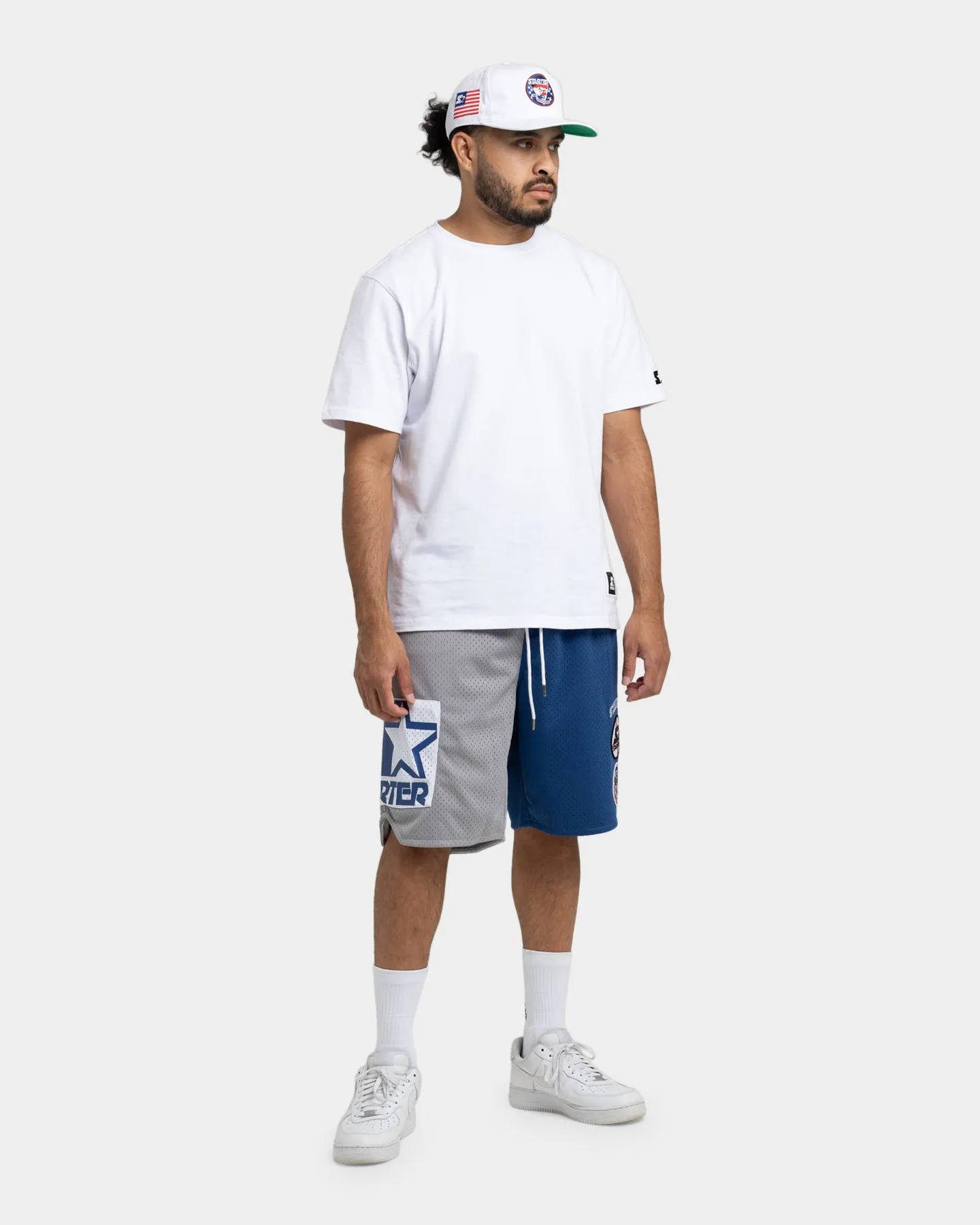 Starter Slider Mesh Shorts Blue/Grey
