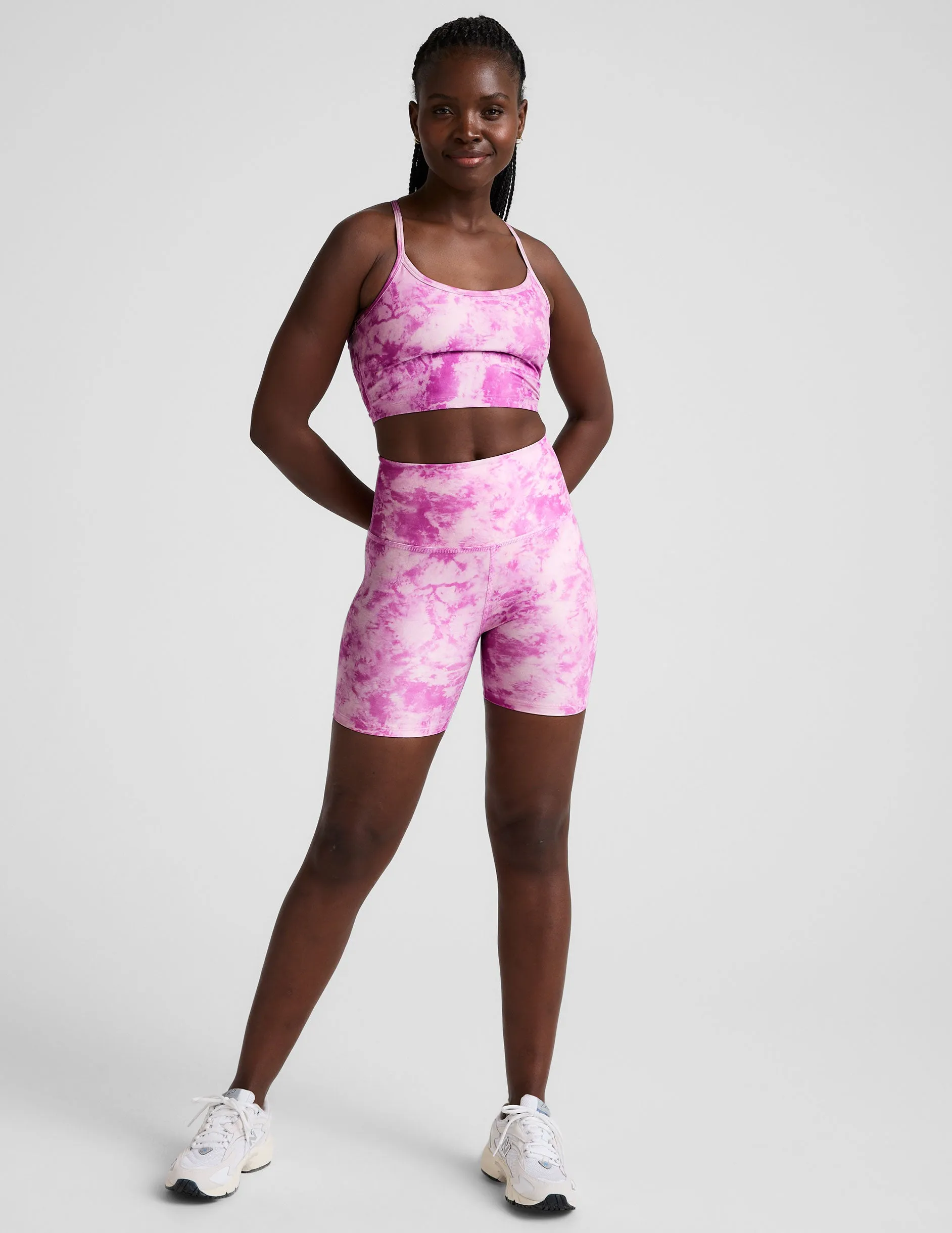 Sunset Violet Icedye SoftMark Keep Pace Biker Short