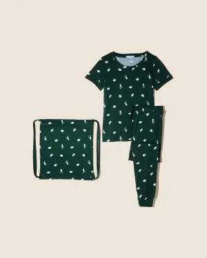 T-Shirt E Jogger Con Borsa