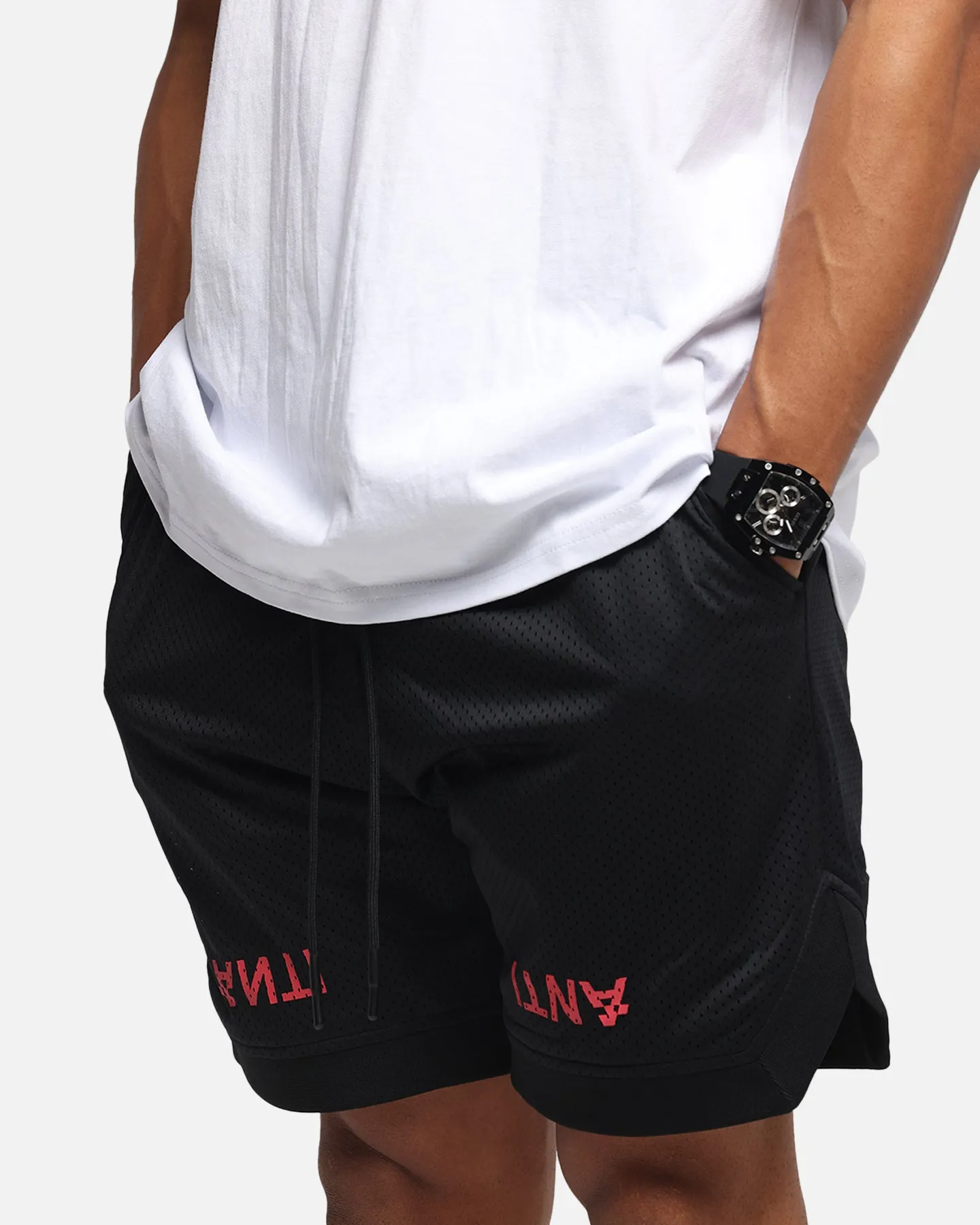 The Anti Order Post Season Basketball Shorts Black/Red