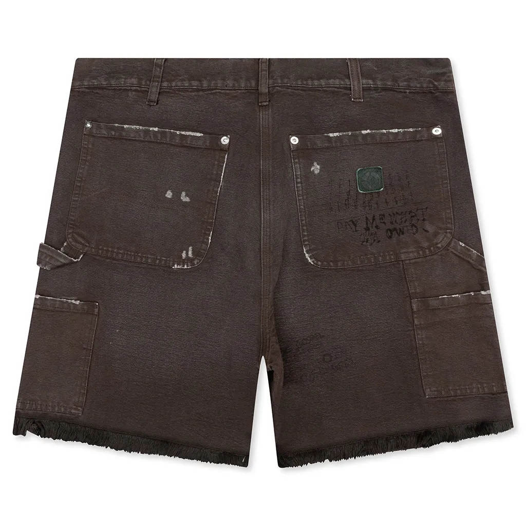This Guy's Double Knee Shorts - Brown
