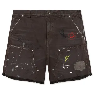 This Guy's Double Knee Shorts - Brown