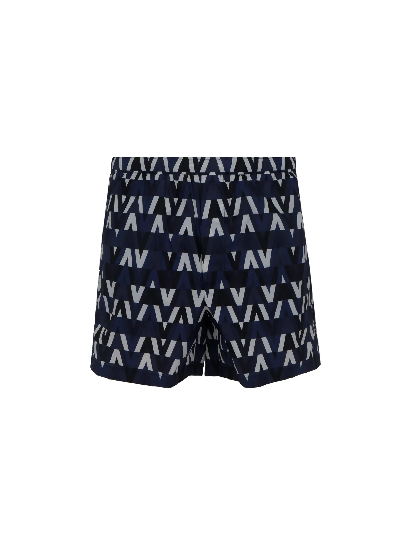 Valentino Optical Allover Logo Printed Swim Shorts