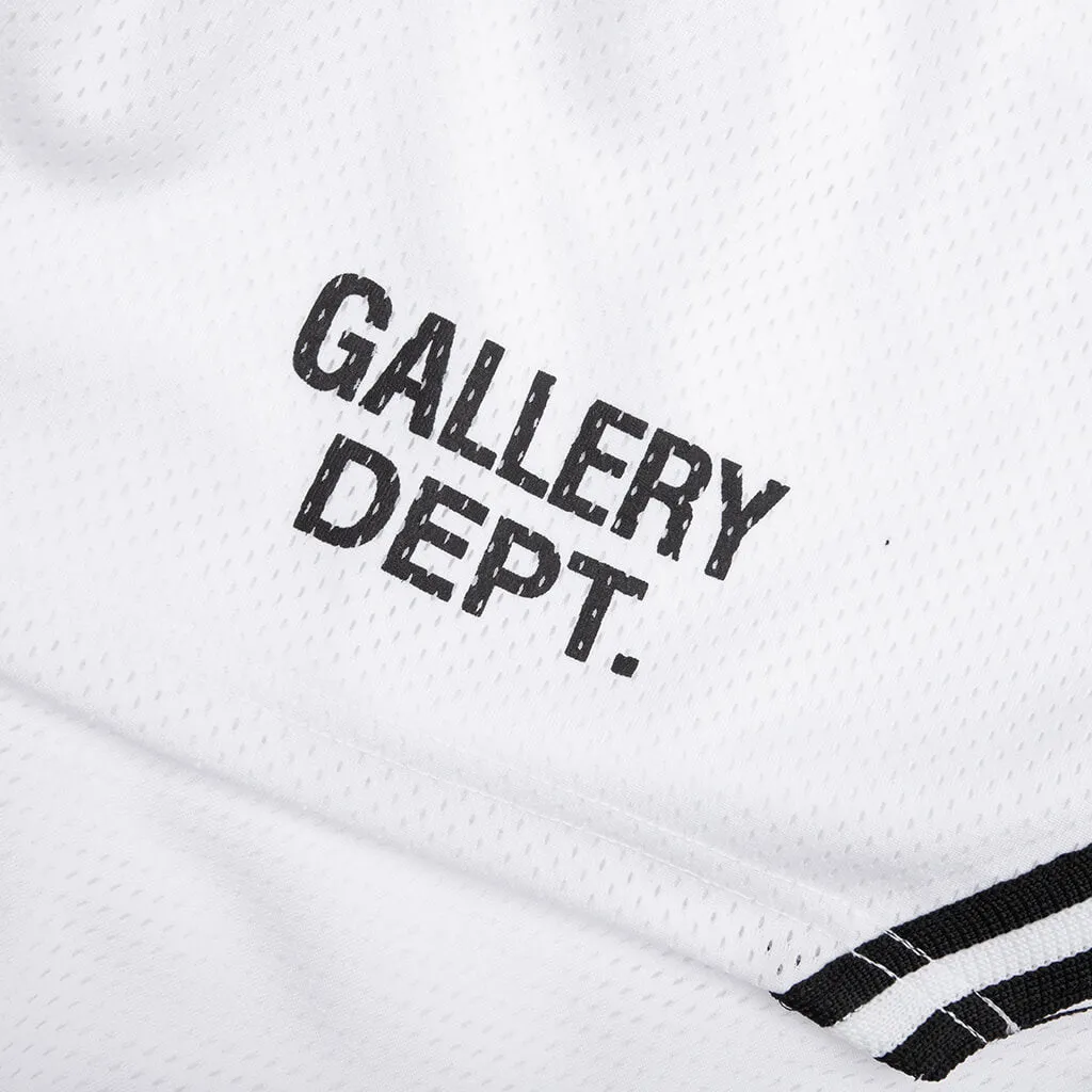 Venice Court Shorts - White/Black