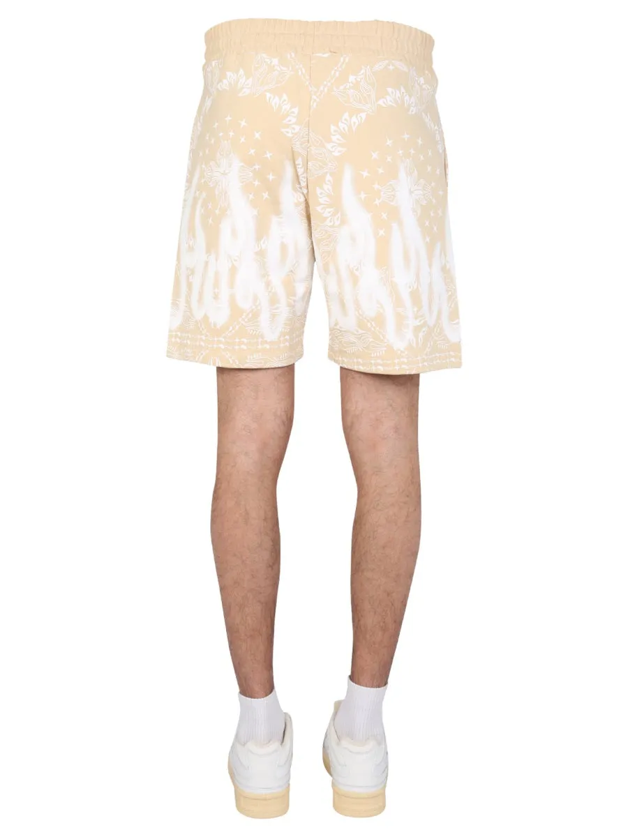 Vision Of Super Printed Drawstring Bermuda Shorts