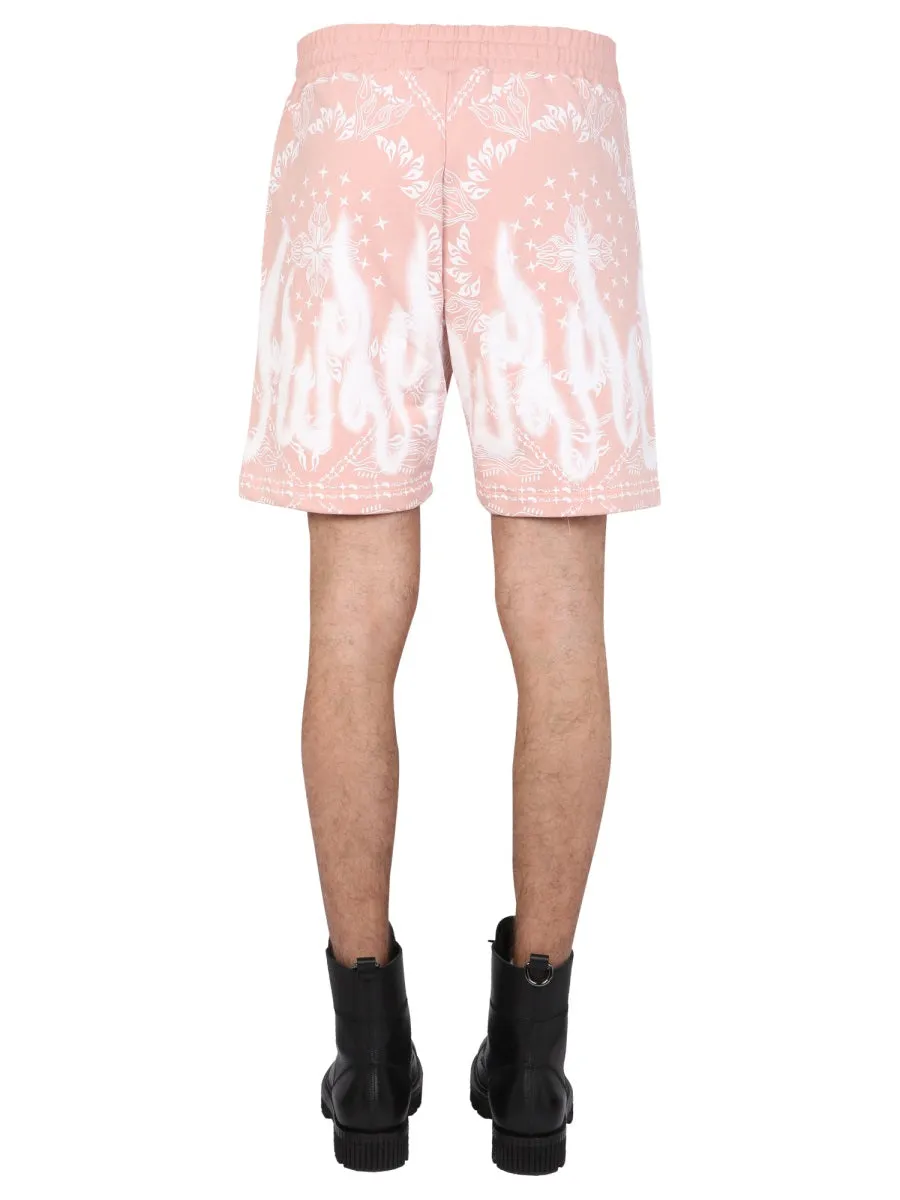 Vision Of Super Printed Drawstring Bermuda Shorts