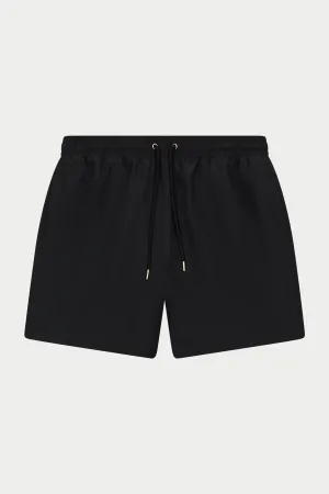 WATER REACTIVE EMBLEM SWIM SHORT - BLACK