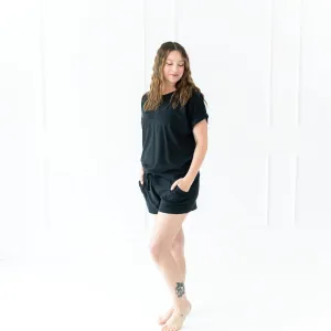 Women's Bamboo Jersey Shorts in Midnight