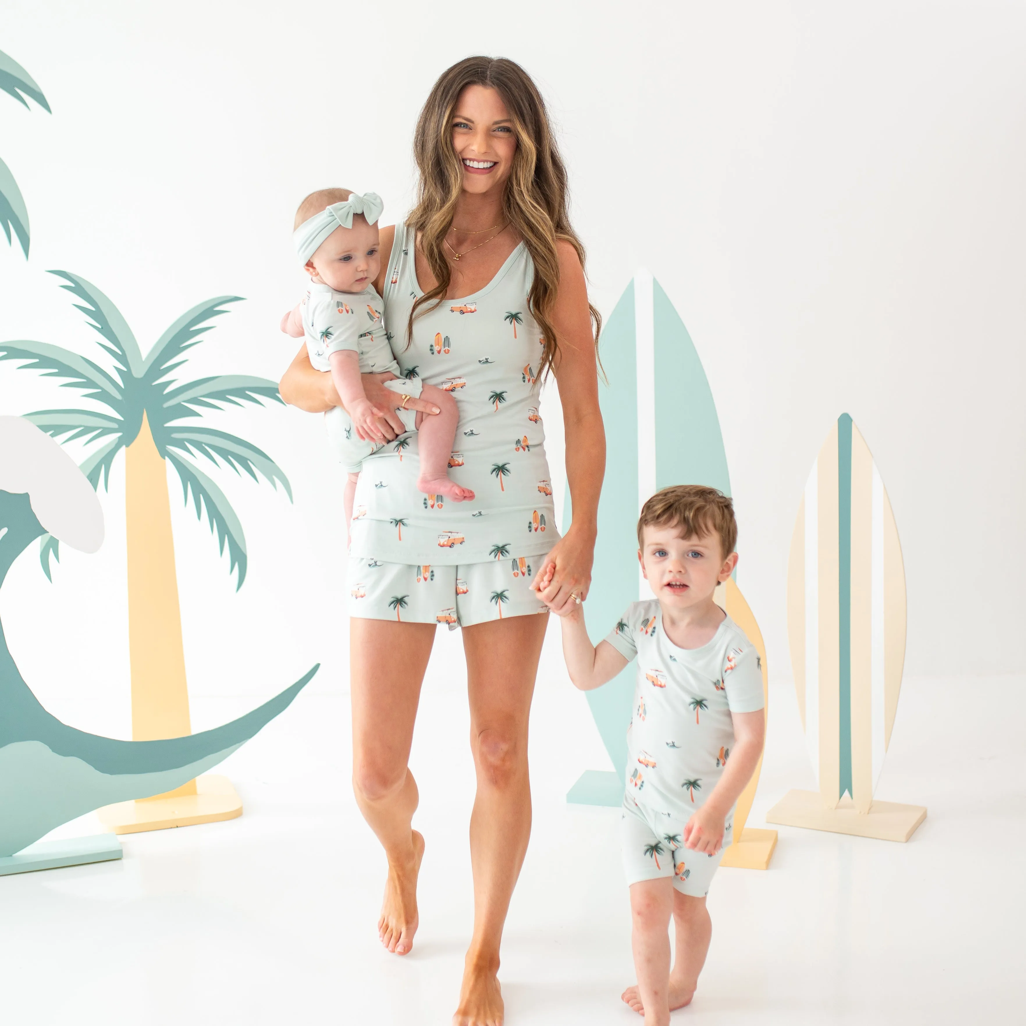 Women's Tank Set in Dew Surf