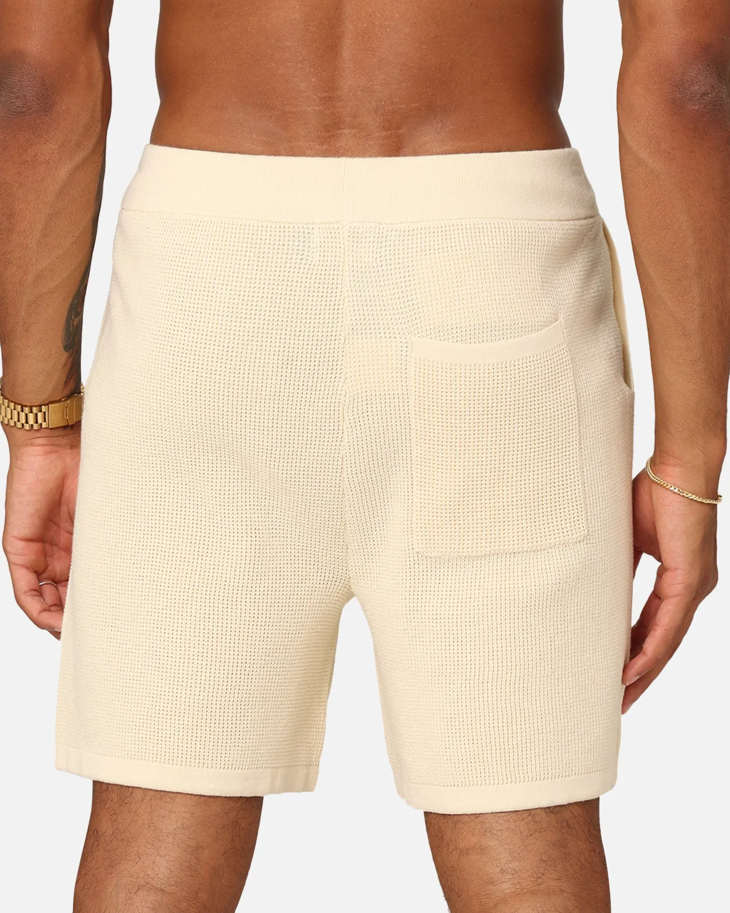 XXIII Zyair Knit Rib Shorts Cream
