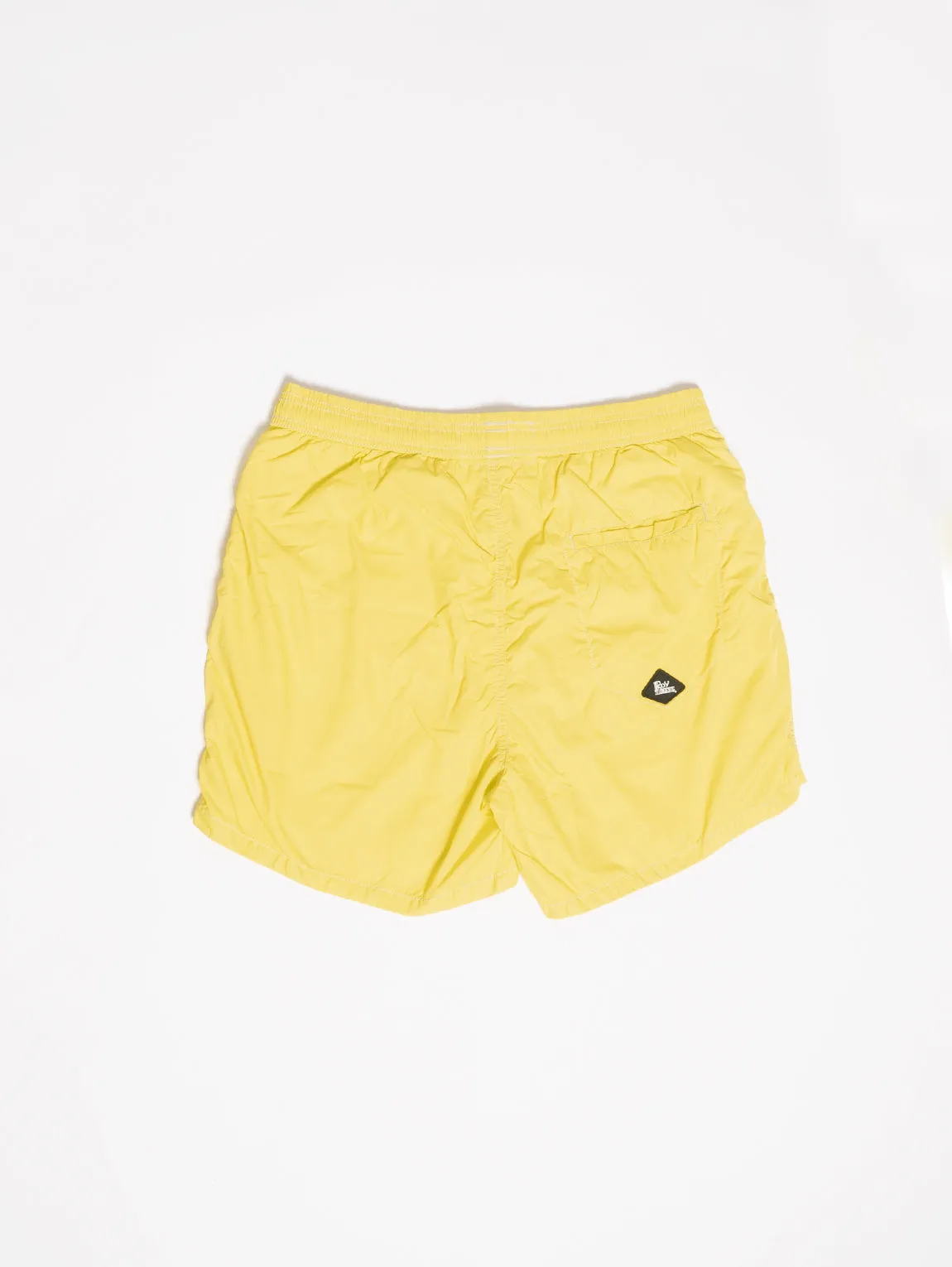 Yellow swim shorts